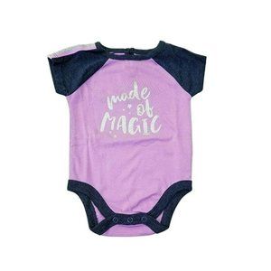 Garanimals Baby Girl One Piece Made of Magic Purple Blue Top 12 Mo LH7206